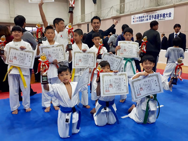 正道会館愛媛県少年空手道選手権大会(2018年11月25日)