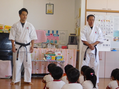 福角保育園空手体験会（2016年11月7日）