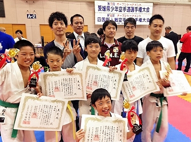 正道会館愛媛県少年空手道選手権大会（2016年10月9日）